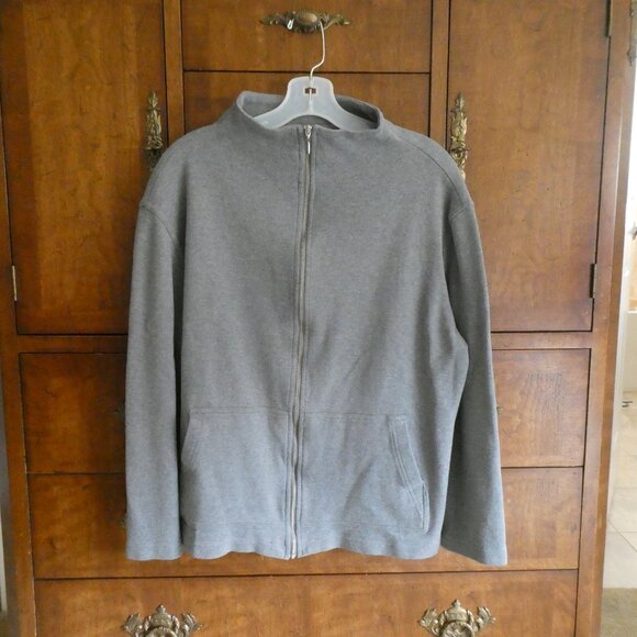 Classiques Entier Full Zip Grey Sweatshirt Size L - Picture 1 of 6